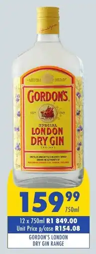 Tabooz Gordon's london dry gin range offer