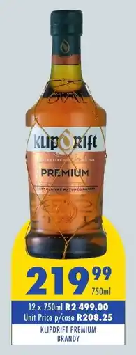 Tabooz Klipdrift premium brandy offer