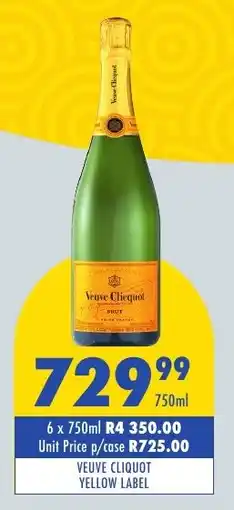 Tabooz Veuve cliquot yellow label offer