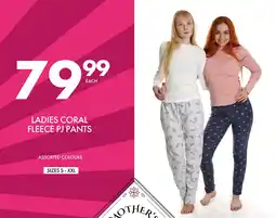Save Hyper Ladies coral fleece pj pants offer