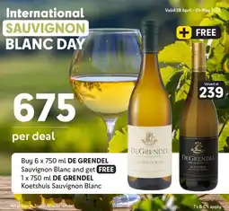Makro Buy DE GRENDEL Sauvignon Blanc and get FREE DE GRENDEL Koetshuis Sauvignon Blanc offer