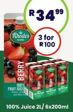 Super Save Rhodes 100% Juice offer