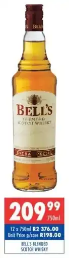 Ultra Liquors Bell's blended scotch whisky offer