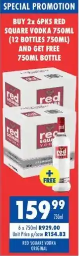 Ultra Liquors Red square vodka original offer