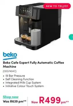Teljoy Beko Cafe Expert Fully Automatic Coffee Machine offer