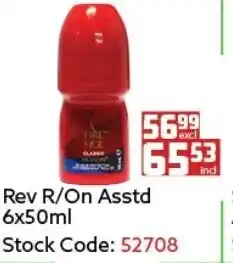 Africa Cash and Carry Rev R/On Asstd 50ml offer