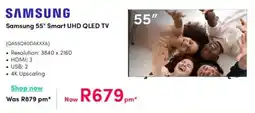 Teljoy Samsung 55" Smart UHD QLED TV offer