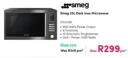 Teljoy Smeg Dark Inox Microwave offer