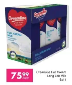 Save Creamline Full Cream Long Life Milk offer