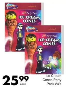 Save Ice Cream Cones Party Pack offer