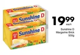 Save Sunshine D Margarine Brick offer
