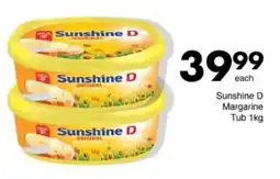 Save Sunshine D Margarine Tub offer