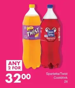 Save Sparletta/Twist Cooldrink offer
