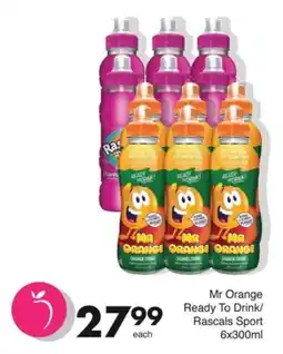 Save Mr Orange Ready To Drink/ Rascals Sport offer