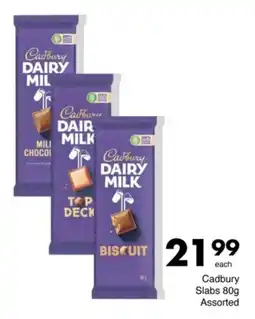 Save Cadbury Slabs Assorted offer