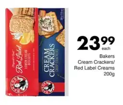 Save Bakers Cream Crackers/ Red Label Creams offer