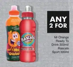 Save Mr Orange Ready To Drink/ Rascals Sport offer