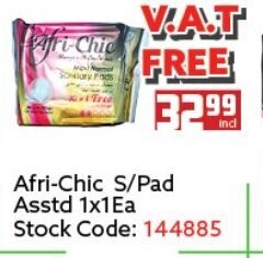Africa Cash and Carry Afri-Chic S/Pad Asstd 1x1ea offer