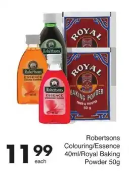 Save Robertsons Colouring/ Essence/ Royal Baking Powder offer