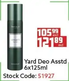 Africa Cash and Carry Yard Deo Asstd 125ml offer