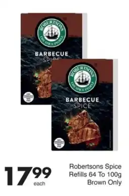 Save Robertsons Spice Refills Brown Only offer