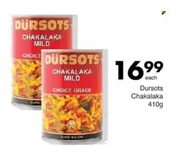 Save Dursots Chakalaka offer