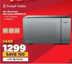 HiFi Corp Russell Hobbs 20L Electronic Microwave RHEM21LB offer