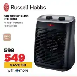 HiFi Corp Russell Hobbs Fan Heater Black RHFH914 offer