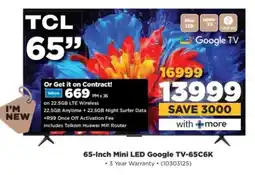 HiFi Corp 65-Inch Mini LED Google TV-65C6K offer