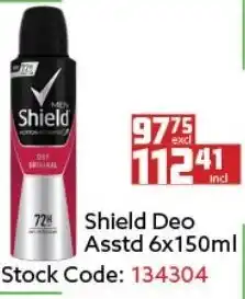 Africa Cash and Carry Shield Deo Asstd 150ml offer