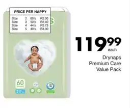 Save Drynaps Premium Care Value Pack offer