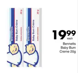 Save Bennetts Baby Bum Creme offer