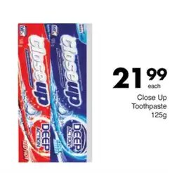 Save Close Up Toothpaste offer