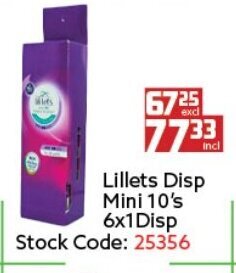 Africa Cash and Carry Lillets Disp Mini 10's 6x1 Disp offer