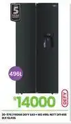 Fair Price Defy 496L Nett Blk Glass SxS + WD Fridge DFF456 20-576 offer