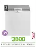 Fair Price Defy 196L Nett Fridge Deep Freezer WHT DMF470/374/290 20-013 offer