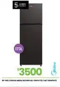 Fair Price Midea 173L Net Graphite Fridge BCD166 HD-216FN 20-585 offer