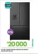 Fair Price Hisense 575L Nett Blk French DR SS Fridge H760FSB-WD 20-581 offer