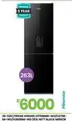 Fair Price Hisense 263L Nett Black Mirror Fridge H370BMIB-WD/H370BMI-WD/H360BMI-WD 20-520 offer