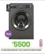 Fair Price Defy 7Kg F/L Manhattan Grey Washing Machine DAW384 22-288 offer