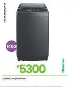 Fair Price Hisense 14Kg Washing Machine 22-300 offer