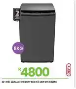 Fair Price Defy 8Kg T/L Met Washing Machine DTL165/156 22-316 offer