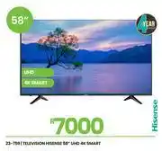 Fair Price Hiisense 58 UHD 4K Smart Television 23-759 offer