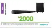 Fair Price Hisense BT Sub 480W Home Theatre Sound Bar HS3100 23-823 offer