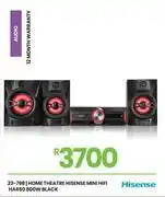 Fair Price Hisense 800W Black Home Theatre Mini HiFi HA650 23-798 offer