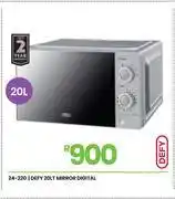 Fair Price Defy 20Ltr Digital Mirror Microwave 24-220 offer