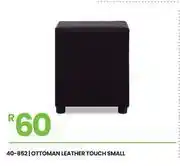 Fair Price Leather Touch Small Ottoman 40-852 offer