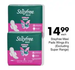 Save Stayfree Maxi Pads Wings offer