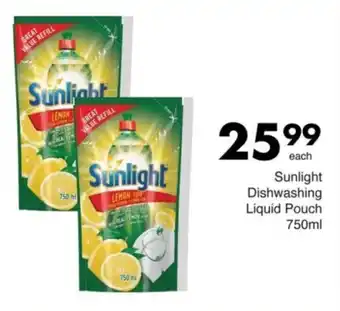 Save Sunlight Dishwashing Liquid Pouch offer