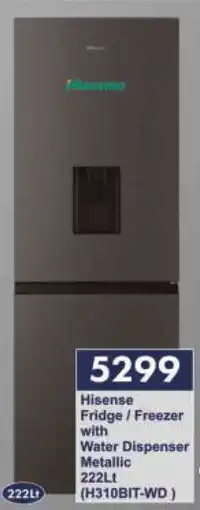 President Hyper Hisense Fridge/Freezer Water Dispenser Metallic offer